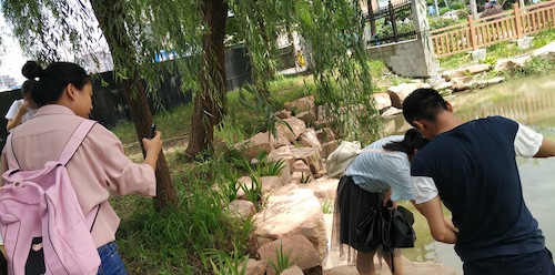 8月15日，无码影片
节水宣传小分队赴采样点对河水进行采样分析2