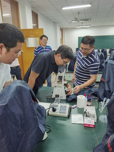 学院领导调研下沙实验室11