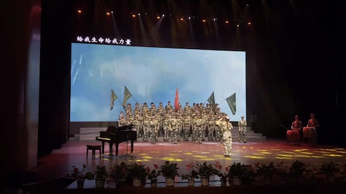 2024.9.12 文艺组织24级新生参加军训红歌合唱大赛2